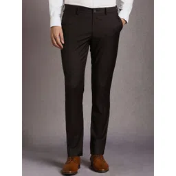 Louis Philippe Men Solid Slim Fit Mid-Rise Formal Trouser-picture-28