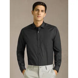 Louis Philippe Men Solid Spread Collar Formal Shirt-picture-41