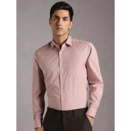 Louis Philippe Men Solid Spread Collar Formal Shirt-picture-18