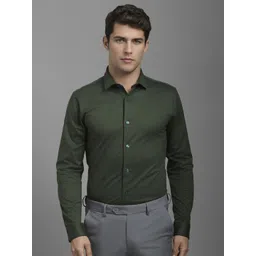 Louis Philippe Men Spread Collar Solid Cotton Formal Shirt-picture-37