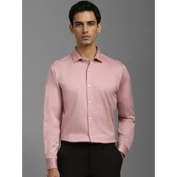 Louis Philippe Men Spread Collar Solid Cotton Slim Fit Formal Shirt-picture-38