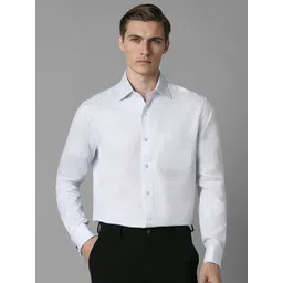 Louis Philippe Men Spread Collar Textured Cotton Formal Shirt-picture-30