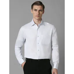 Louis Philippe Men Spread Collar Textured Cotton Formal Shirt-picture-34