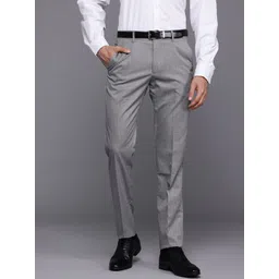 Louis Philippe Men Super Slim Fit Formal Trousers-picture-19