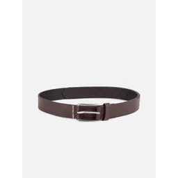 Louis Philippe Men Textured Leather Belt image 4