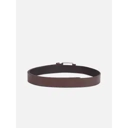 Louis Philippe Men Textured Leather Belt image 3