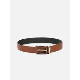 Louis Philippe Men Textured Leather Formal Belt-picture-28
