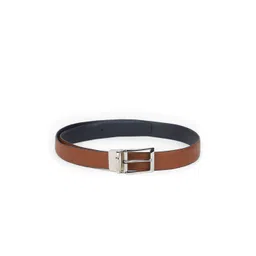 Louis Philippe Men Textured Leather Formal Belt-picture-22