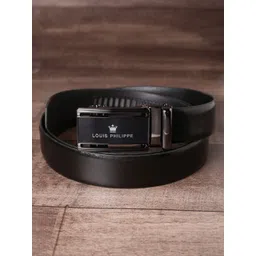 Louis Philippe Men Textured Leather Formal Belt-picture-20