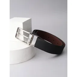 Louis Philippe Men Textured Leather Formal Belt-picture-40