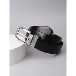 Louis Philippe Men Textured PU Belt-picture-20