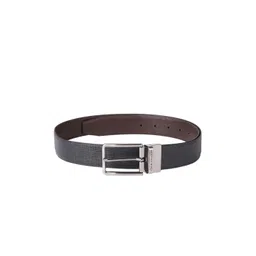 Louis Philippe Men Textured Reversible Leather Belt-picture-37
