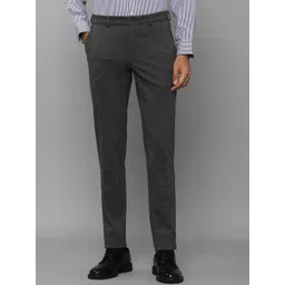 Louis Philippe Men Textured Slim Fit Formal Trousers-picture-43