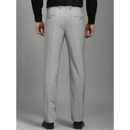 Louis Philippe Men Textured Slim Fit Trousers image 2