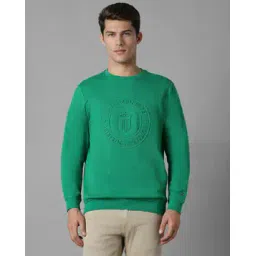 louis philippe Men Typographic Reguilar Fit Crew-Neck Sweatshirt-picture-11