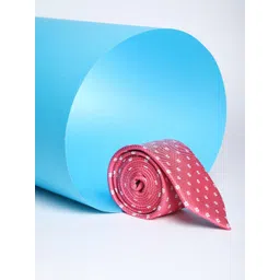 Louis Philippe Men Woven Design Skinny Tie-picture-19