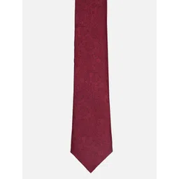 Louis Philippe Men Woven Design Skinny Tie-picture-31