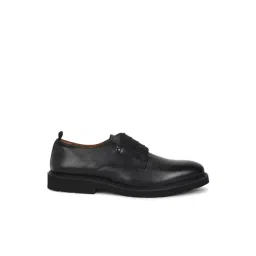 Louis Philippe Men's Black Derby Shoes-picture-48