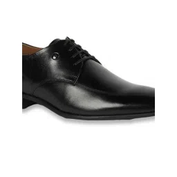 Louis Philippe Men's Black Derby Shoes image 4