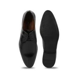 Louis Philippe Men's Black Derby Shoes image 3