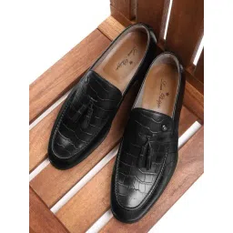 Louis Philippe Men's Black Formal Mocassins-picture-16