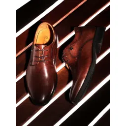 Louis Philippe Men's Brown Derby Shoes-picture-34