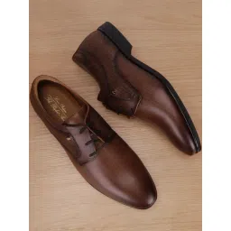 Louis Philippe Men's Brown Derby Shoes-picture-24