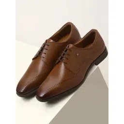 Louis Philippe Men's Brown Derby Shoes-picture-47