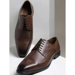 Louis Philippe Men's Brown Derby Shoes-picture-21