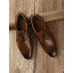 Louis Philippe Men's Brown Derby Shoes-picture-38