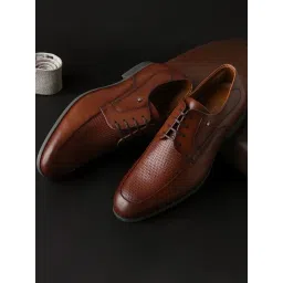 Louis Philippe Men's Brown Derby Shoes-picture-45