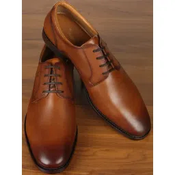 Louis Philippe Men's Brown Derby Shoes-picture-21