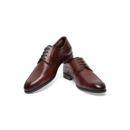 Louis Philippe Men's Brown Derby Shoes image 5