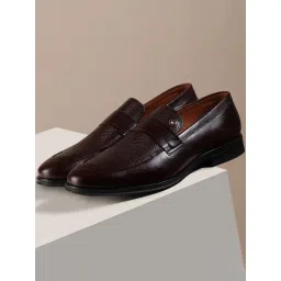 Louis Philippe Men's Brown Formal Loafers-picture-26