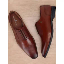 Louis Philippe Men's Brown Oxford Shoes-picture-13