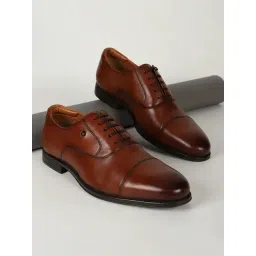 Louis Philippe Men's Brown Oxford Shoes-picture-10