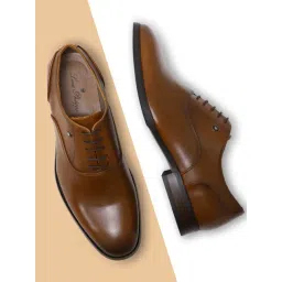 Louis Philippe Men's Brown Oxford Shoes-picture-47