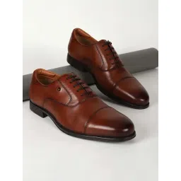 Louis Philippe Men's Brown Oxford Shoes-picture-12