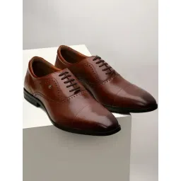 Louis Philippe Men's Brown Oxford Shoes-picture-22