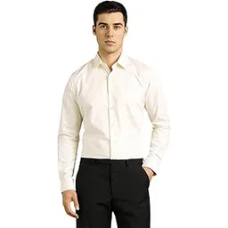 louis philippe Men's Easy to Iron Premium Cotton Wrinkle Resistant Slim fit Checks Formal Shirt-picture-32