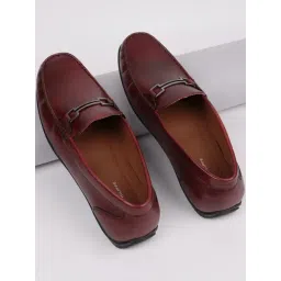 Louis Philippe Men's Maroon Casual Loafers-picture-11