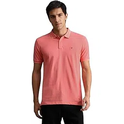 Louis Philippe Men's Polo T-Shirt with Collar Tipping and Branding on Sleeve-picture-14