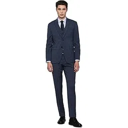 louis philippe Men's Polyester Blend Three Piece Suit-Dress Set-picture-48