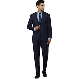 louis philippe Men's Polyester Blend Two Piece Suit-Dress Set-picture-44
