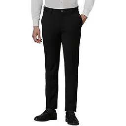 louis philippe Men's Regular Fit Mid Rise Pants-picture-34