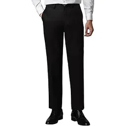 louis philippe Men's Regular Fit Mid Rise Pants-picture-36