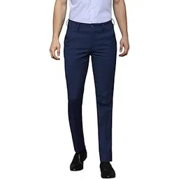 louis philippe Men's Slim Fit Mid Rise Pants-picture-56