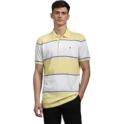 louis philippe Men's Striped Slim Fit T-Shirt-picture-21