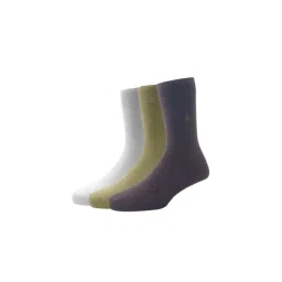 Louis Philippe Multicolor Cotton Socks (Pack of 3)-picture-12