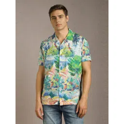 Louis Philippe Multicoloured Cotton Slim Fit Printed Shirt-picture-38